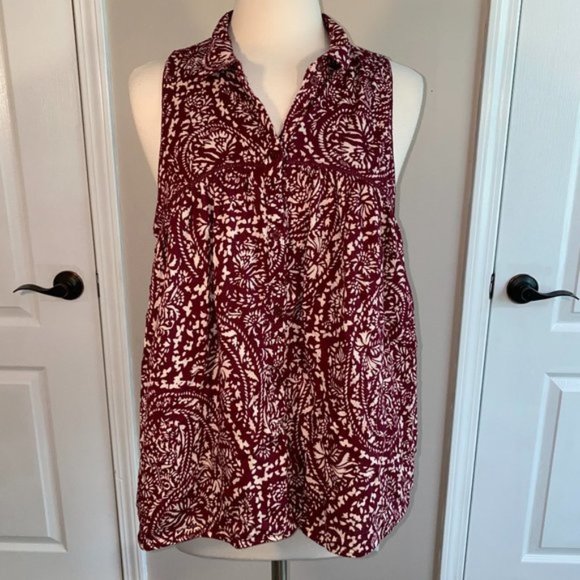 America Eagle XL blouse tank top BOHO EUC - Picture 1 of 3